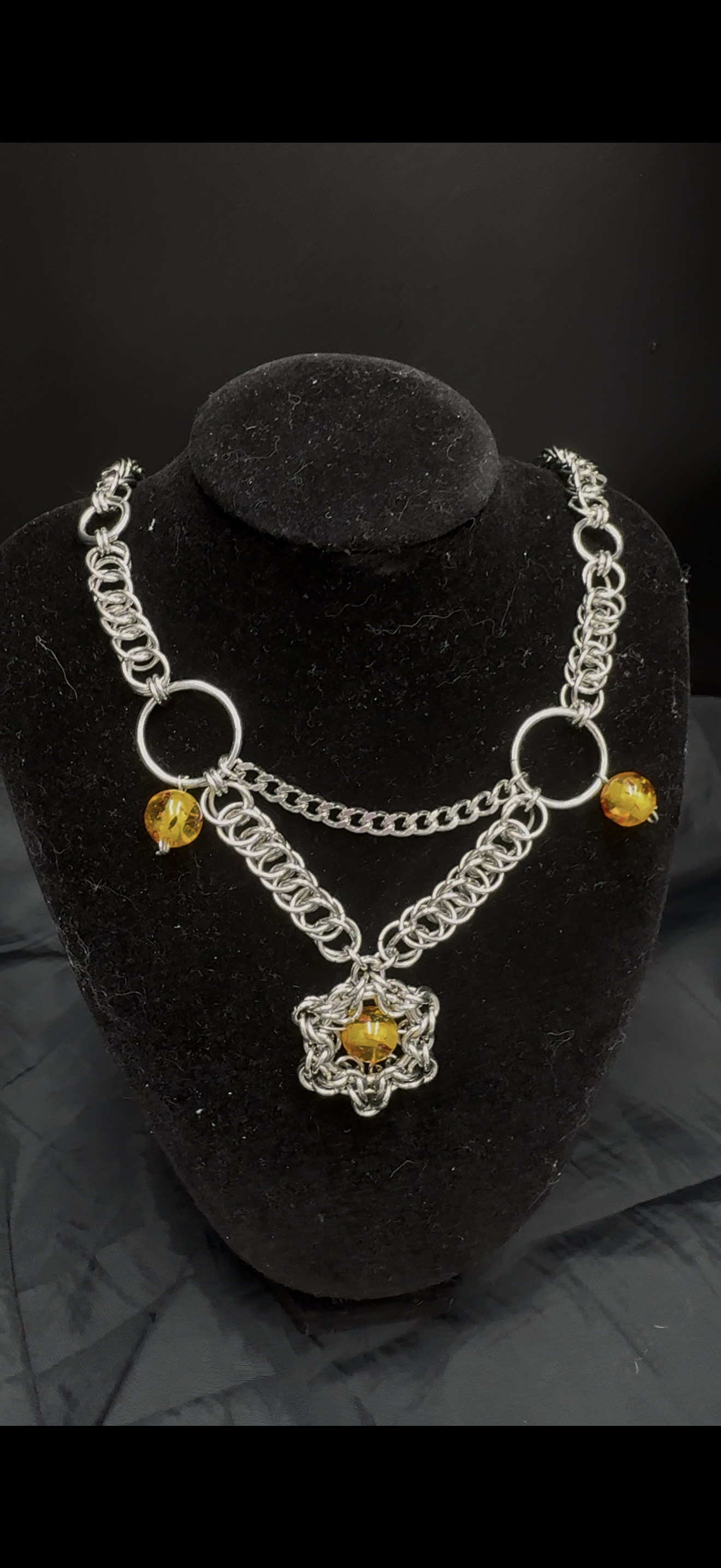 Cracked Sunstone Ritual Beads